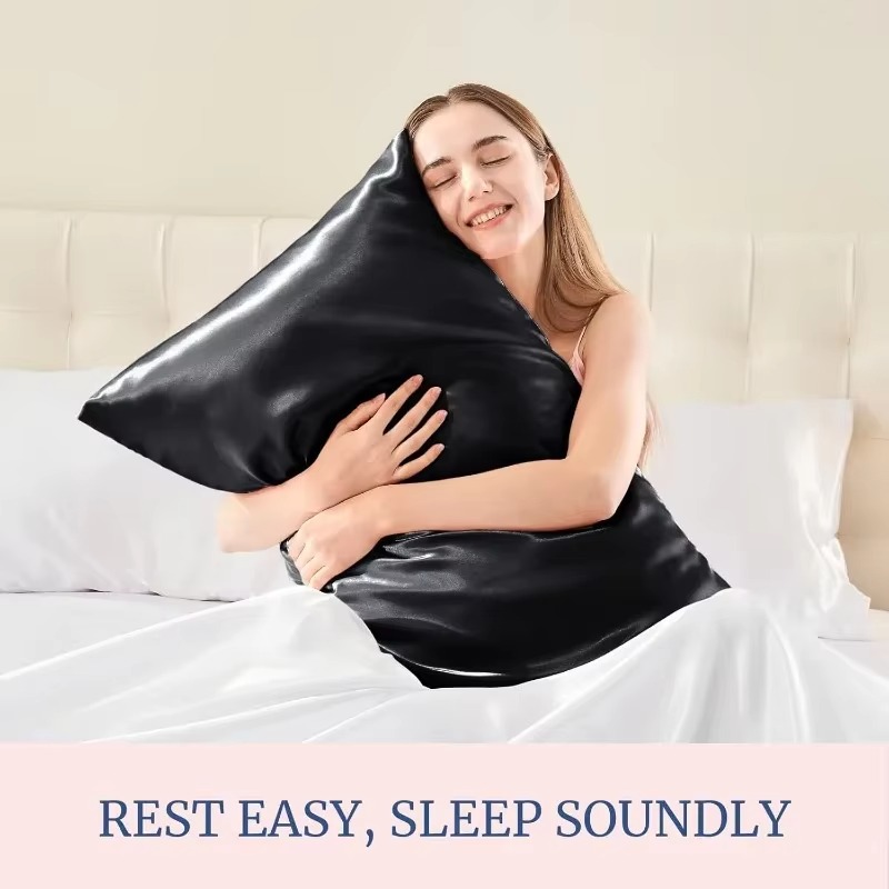 Satin Silk Pillowcase Hair Skin - غطاء وسادة من الساتان متعدد الأحجام