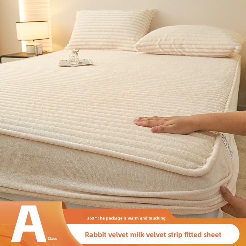 Fitted Bed Sheets Deep Pocket - مجموعة ملاءات سرير من القطيفة على