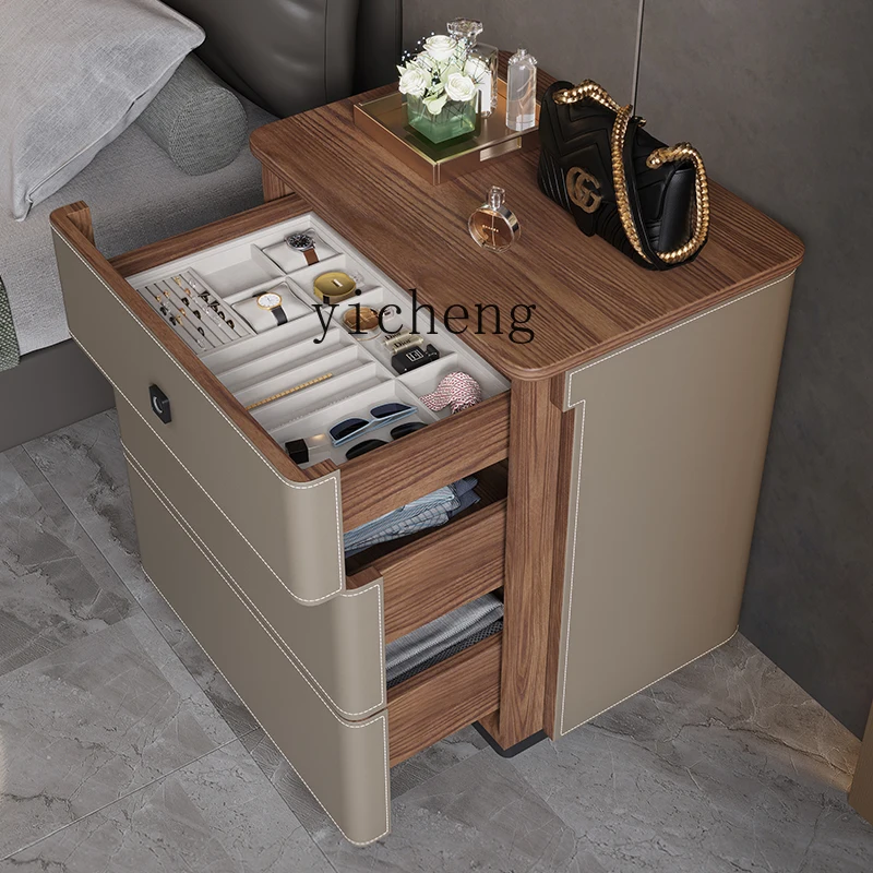 خزانة جانبية للسرير من الجلد ا - مراجعة Storage & Organization وسعره