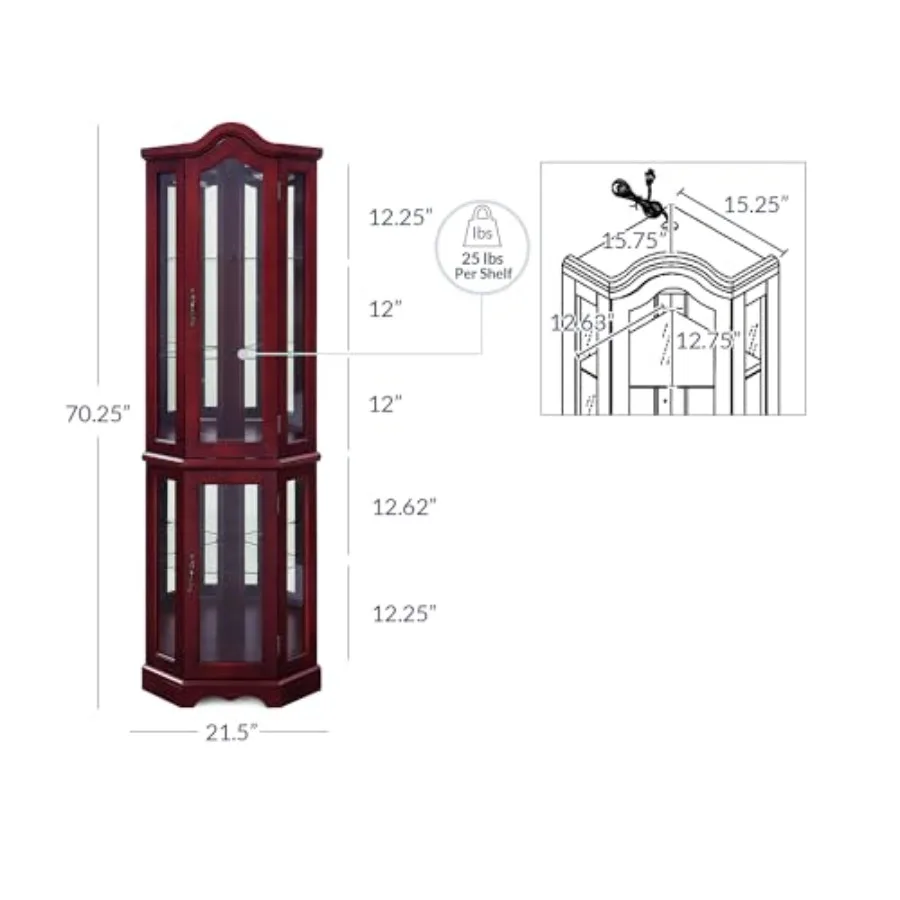 وحدة رفوف خشبية لعرض الزوايا ا - مراجعة Storage & Organization وسعره