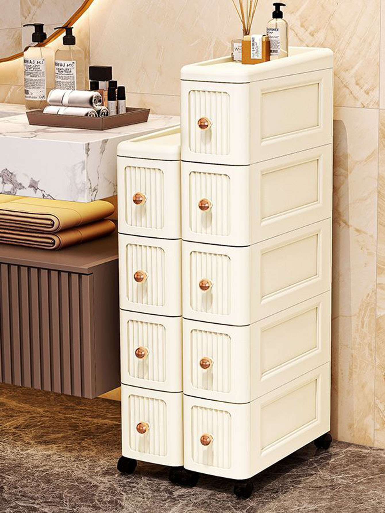 خزانة تخزين بفتحة واسعة 15 سم  - مراجعة Kitchen وسعره