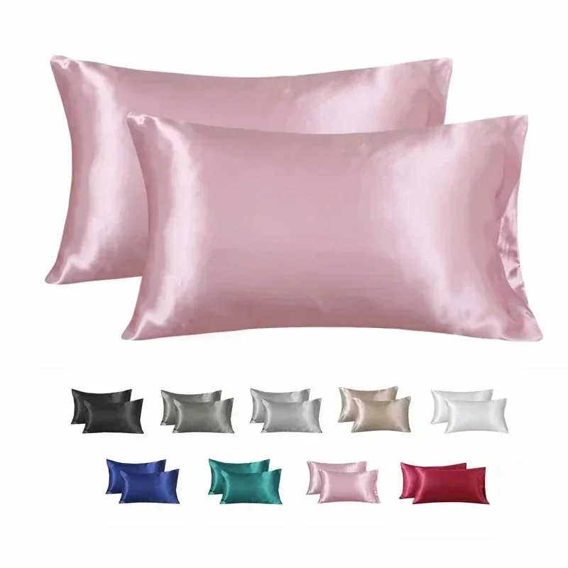 غطاء وسادة حريري 100% غطاء وسا - مراجعة Satin Silk Pillowcase Hair Skin وسعره
