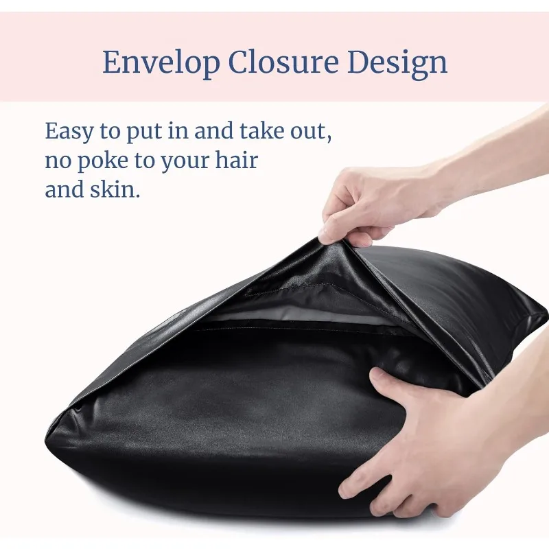 غطاء وسادة من الساتان متعدد ال - مراجعة Satin Silk Pillowcase Hair Skin وسعره