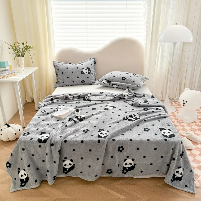 بطانية فرو ناعمة ودافئة بنقشة  - مراجعة Fluffy Fleece Comforter King Size وسعره