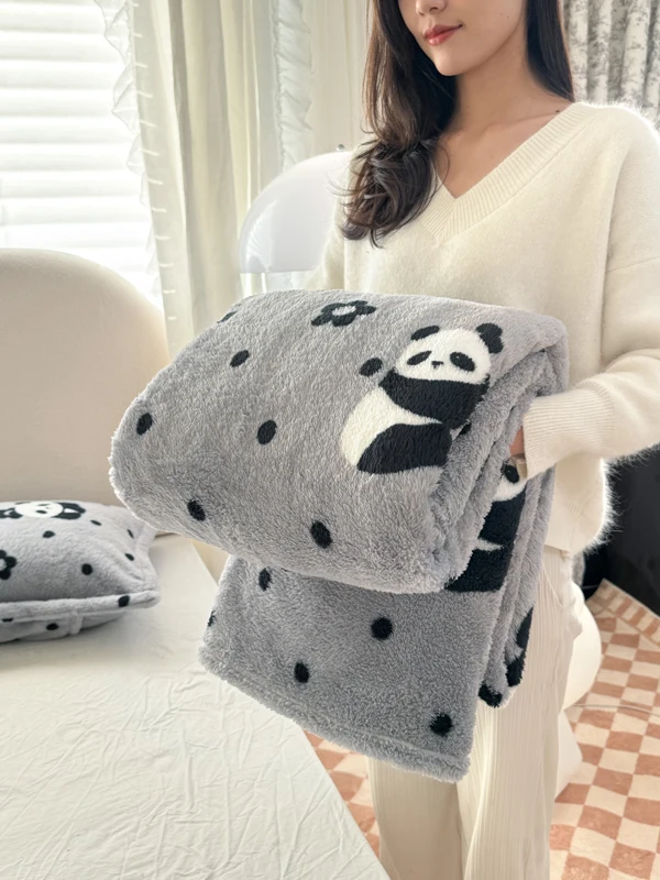 بطانية فرو ناعمة ودافئة بنقشة  - مراجعة Fluffy Fleece Comforter King Size وسعره